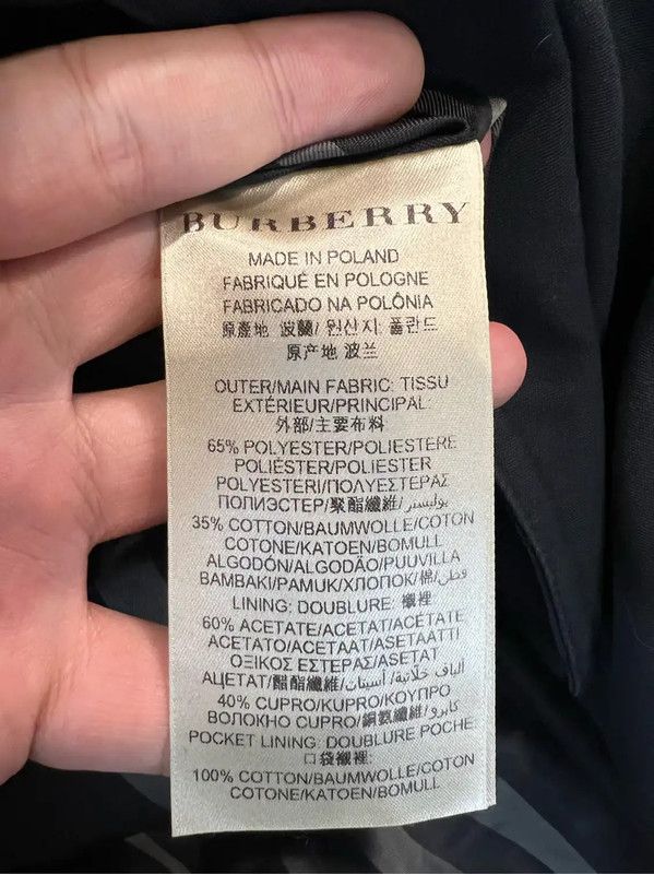 Burberry Women's Black Polyester Trench Coat