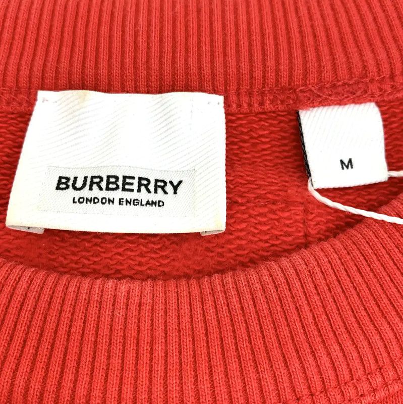 Burberry Burberry Red Cotton Women's Sweatshirt Size M / US 6-8 / IT 42-44 - 5 Thumbnail