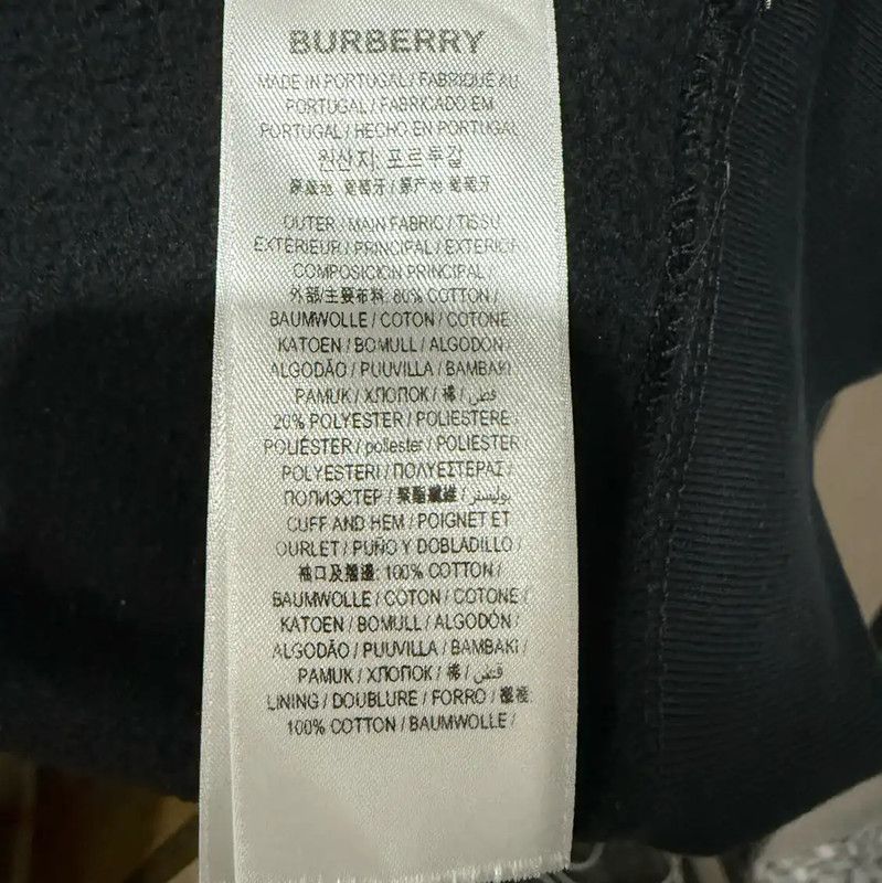 Burberry Burberry Black Cotton Women's Hoodie Size M / US 6-8 / IT 42-44 - 3 Thumbnail