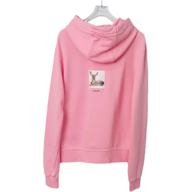 Burberry Burberry Pink Cotton Women's Hoodie Size S / US 4 / IT 40 - 2 Thumbnail