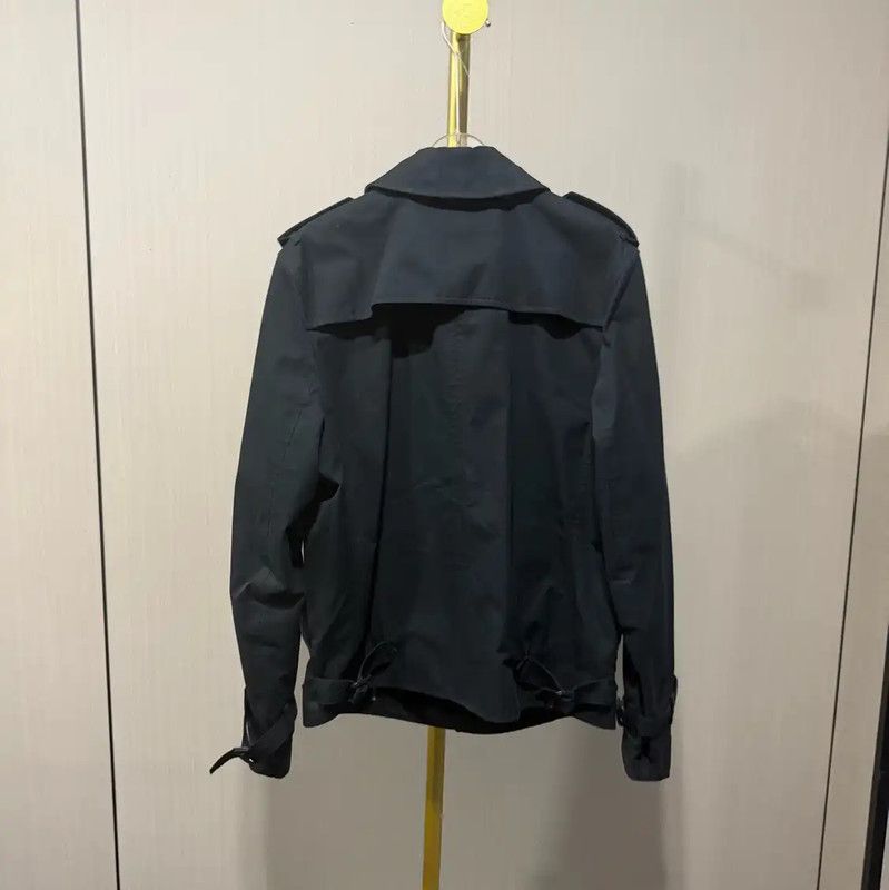 Burberry Burberry Black Cotton Women's Trench Coat Size ONE SIZE - 2 Thumbnail