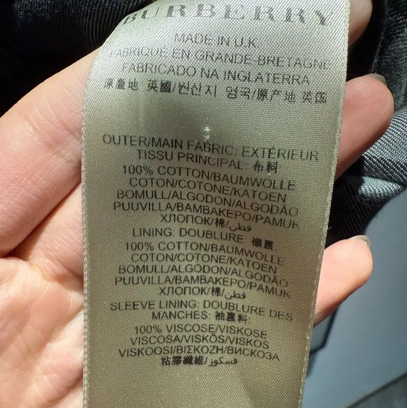 Burberry Burberry Black Cotton Women's Trench Coat Size ONE SIZE - 5 Thumbnail