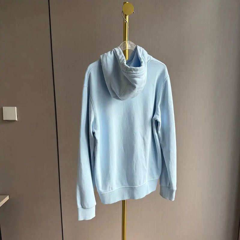 Burberry Burberry Light Blue Cotton Women's Hoodie Size XS / US 0-2 / IT 36-38 - 2 Thumbnail
