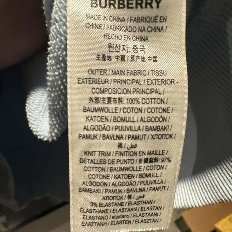 Burberry Burberry Light Blue Cotton Women's Hoodie Size XS / US 0-2 / IT 36-38 - 5 Thumbnail