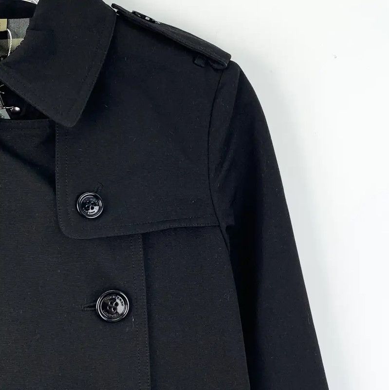 Burberry Burberry Women's Black Polyester Trench Coat Size XS / US 0-2 / IT 36-38 - 3 Thumbnail