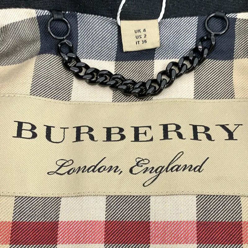 Burberry Burberry Women's Black Polyester Trench Coat Size XS / US 0-2 / IT 36-38 - 5 Thumbnail