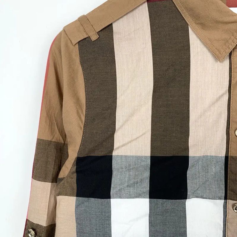 Burberry Burberry Color-Block Cotton Shirt for Women Size L / US 10 / IT 46 - 3 Thumbnail
