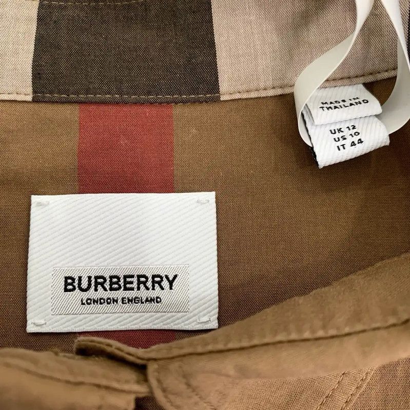Burberry Burberry Color-Block Cotton Shirt for Women Size L / US 10 / IT 46 - 5 Thumbnail