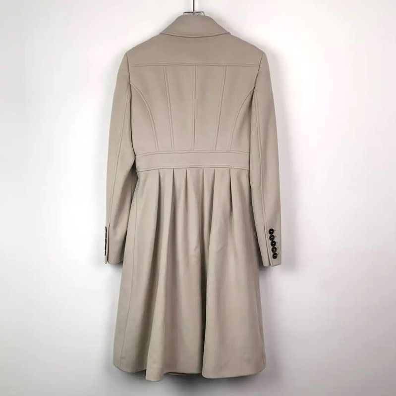 Burberry Burberry Beige Wool Women's Coat Size S / US 4 / IT 40 - 2 Thumbnail