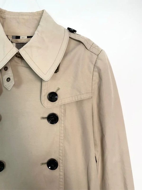 Burberry Burberry Ladies' Khaki Cotton Trench Coat Size S / US 4 / IT 40 - 3 Thumbnail