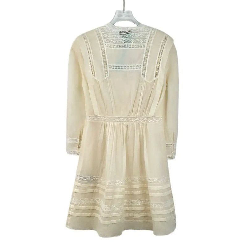 Burberry Burberry Beige Cotton Women's Dress Size S Size S / US 4 / IT 40 - 2 Thumbnail