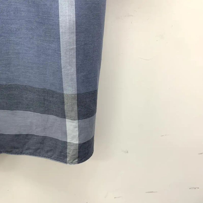 Burberry Burberry L Size Blue Cotton Dress Size L / US 10 / IT 46 - 5 Thumbnail