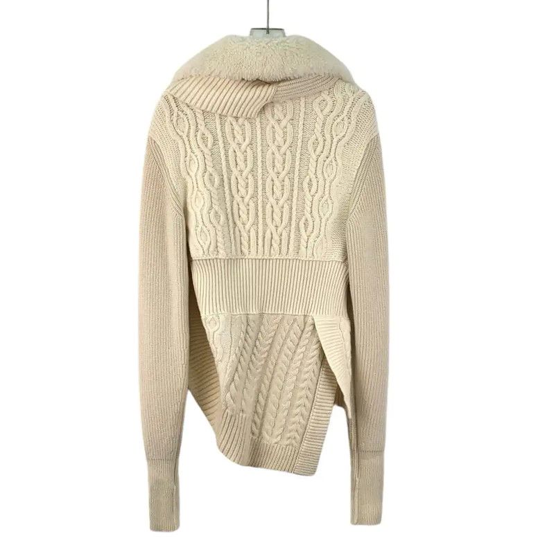 Burberry Burberry Beige Wool Cardigan for Women Size S / US 4 / IT 40 - 2 Thumbnail