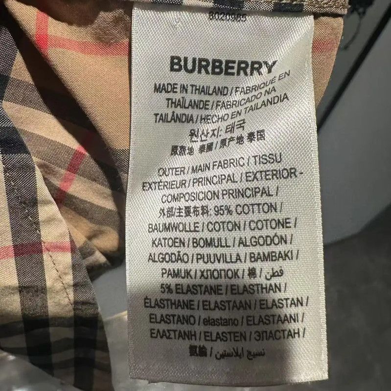 Burberry Burberry Khaki Cotton Short Sleeve Shirt Size S / US 4 / IT 40 - 4 Thumbnail