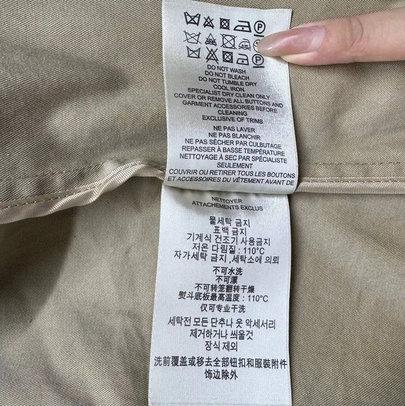 Burberry Burberry Women's Khaki Wool Coat Size L / US 10 / IT 46 - 7 Thumbnail