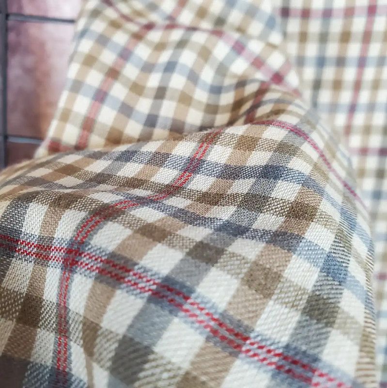Burberry Burberry Women's Brown Wool Plaid Long Sleeve Shirt Size M / US 6-8 / IT 42-44 - 10 Thumbnail