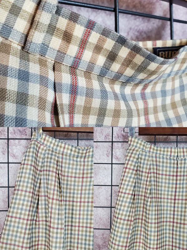 Burberry Burberry Women's Brown Wool Plaid Long Sleeve Shirt Size M / US 6-8 / IT 42-44 - 7 Thumbnail