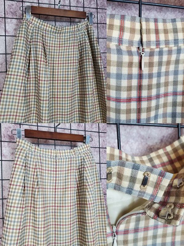 Burberry Burberry Women's Brown Wool Plaid Long Sleeve Shirt Size M / US 6-8 / IT 42-44 - 5 Thumbnail