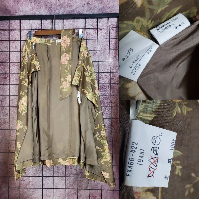 Burberry Burberry Floral A-Line Midi Skirt Size 23" - 4 Thumbnail