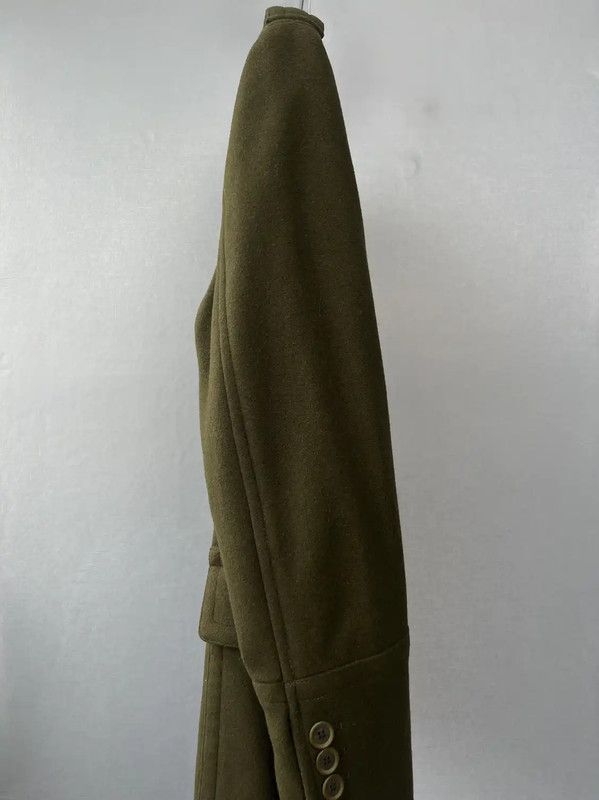 Burberry Burberry Green Wool Long Coat for Women Size L / US 10 / IT 46 - 3 Thumbnail