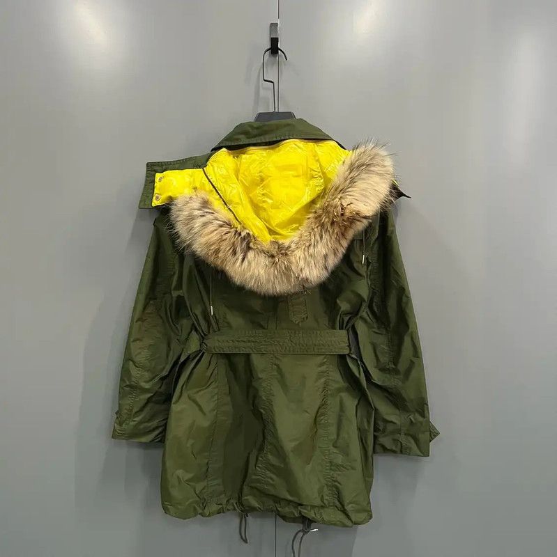 Burberry Burberry Military Green Cotton Long Coat Size ONE SIZE - 5 Thumbnail