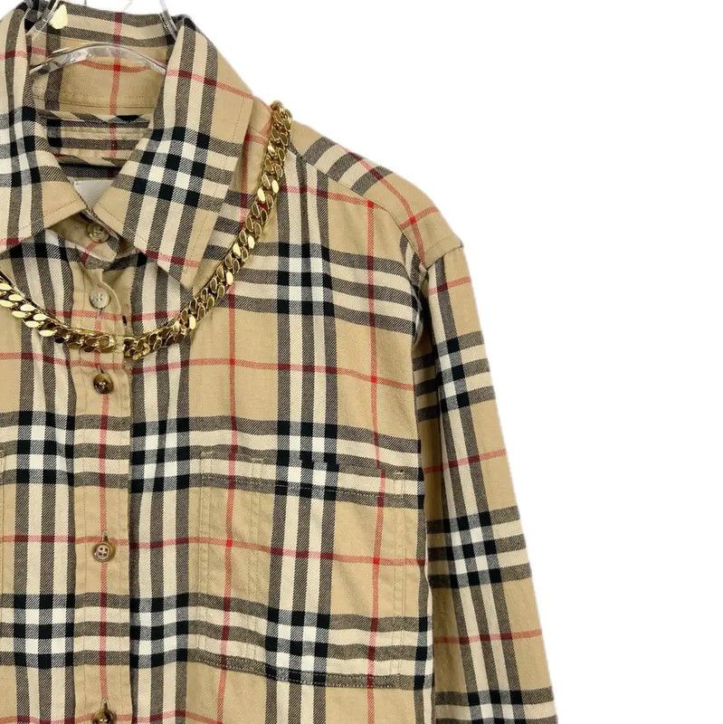 Burberry Burberry Women's Khaki Long Sleeve Shirt Size S / US 4 / IT 40 - 3 Thumbnail