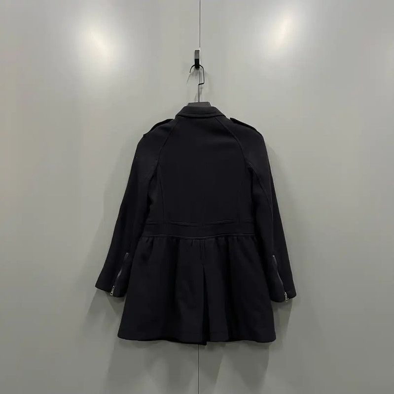 Burberry Burberry Black Cotton Mid-Length Women's Coat Size M / US 6-8 / IT 42-44 - 2 Thumbnail