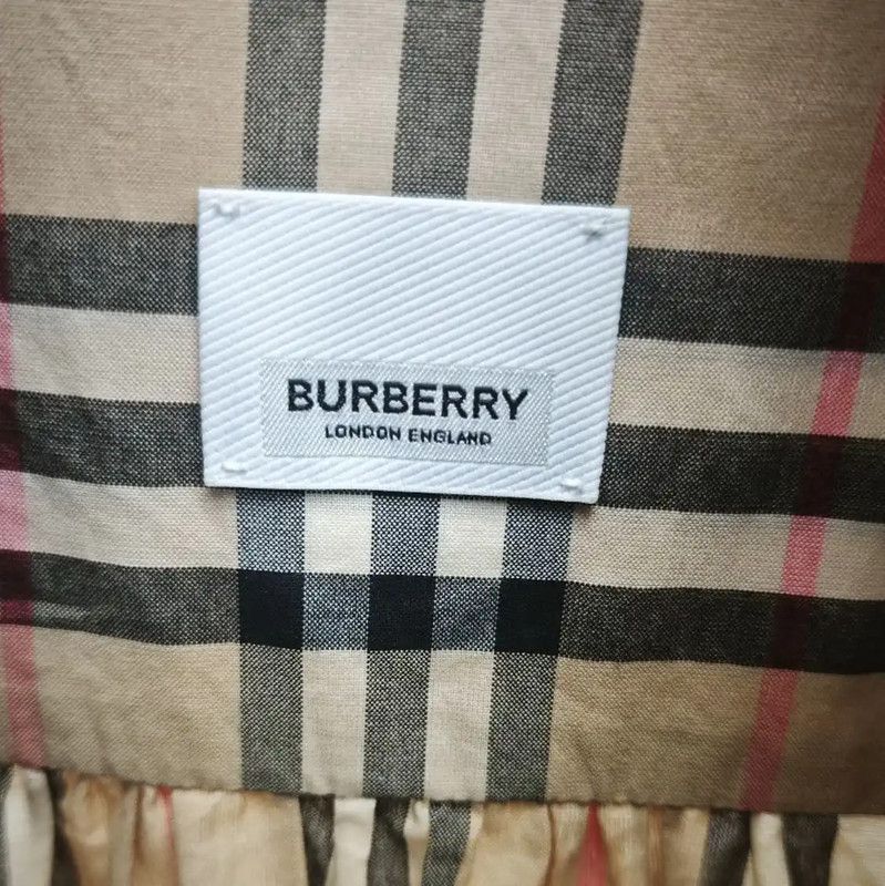 Burberry Burberry S Spring Autumn Khaki Cotton Dress Size XS / US 0-2 / IT 36-38 - 4 Thumbnail