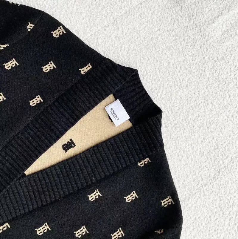 Burberry Burberry Black Wool Cardigan for Women Size XS / US 0-2 / IT 36-38 - 3 Thumbnail