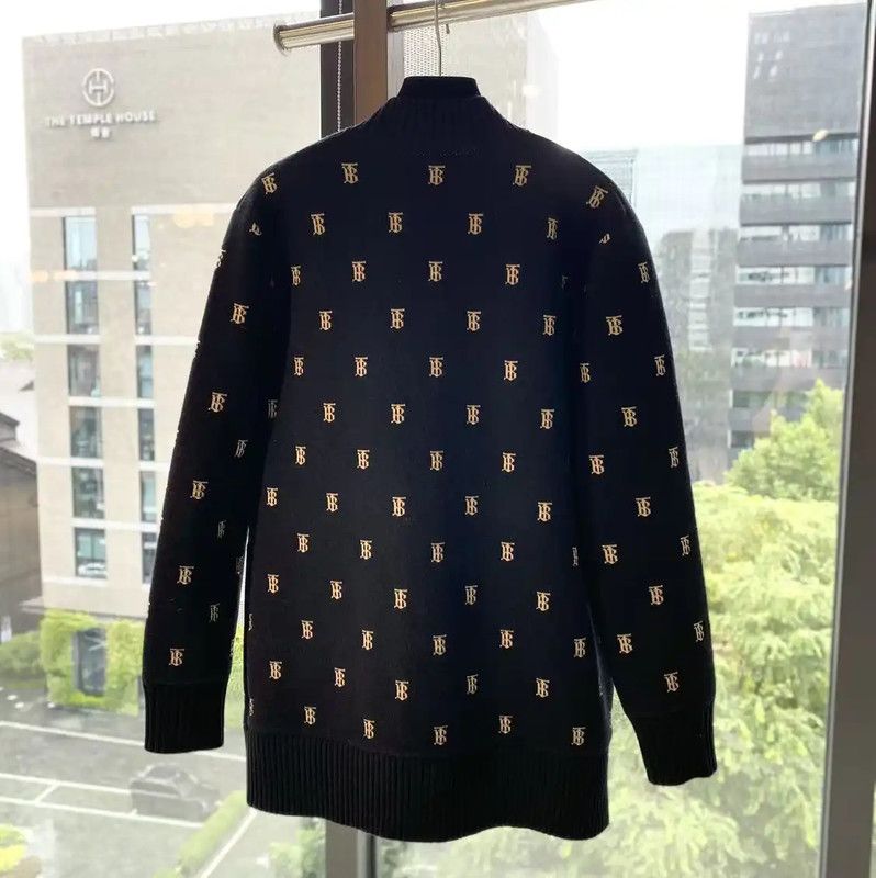 Burberry Burberry Black Wool Cardigan for Women Size XS / US 0-2 / IT 36-38 - 2 Thumbnail