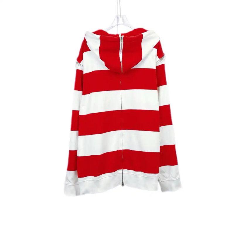 Burberry Burberry Striped Red and White Long Sleeve Hoodie Size XL / US 12-14 / IT 48-50 - 2 Thumbnail