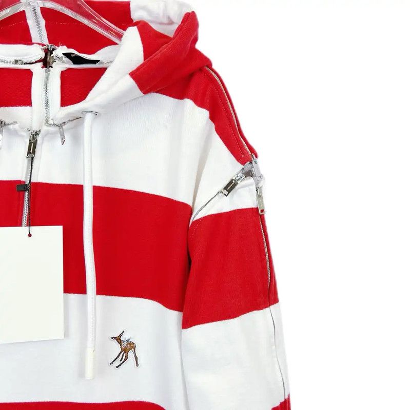 Burberry Burberry Striped Red and White Long Sleeve Hoodie Size XL / US 12-14 / IT 48-50 - 3 Thumbnail