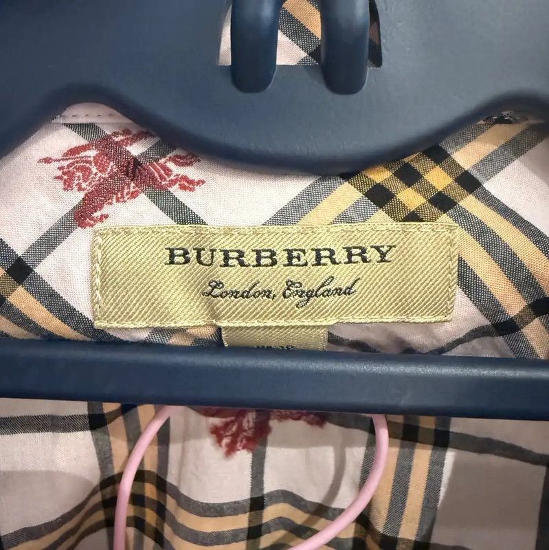 Burberry Burberry Pink Plaid Long Sleeve Dress Size M / US 6-8 / IT 42-44 - 3 Thumbnail