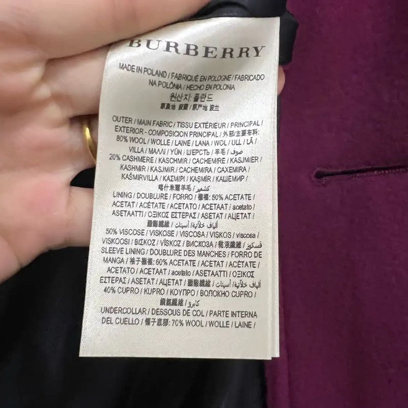 Burberry Burberry Spring Autumn Pink Cotton Coat Size ONE SIZE - 3 Thumbnail