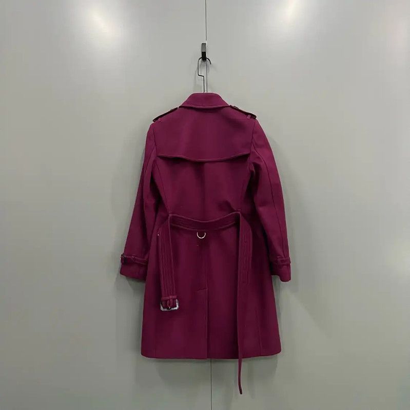 Burberry Burberry Spring Autumn Pink Cotton Coat Size ONE SIZE - 2 Thumbnail