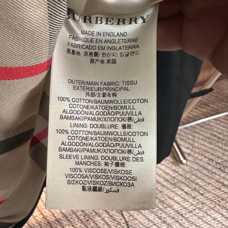 Burberry Burberry Black Cotton Women's Trench Coat Size S / US 4 / IT 40 - 4 Thumbnail