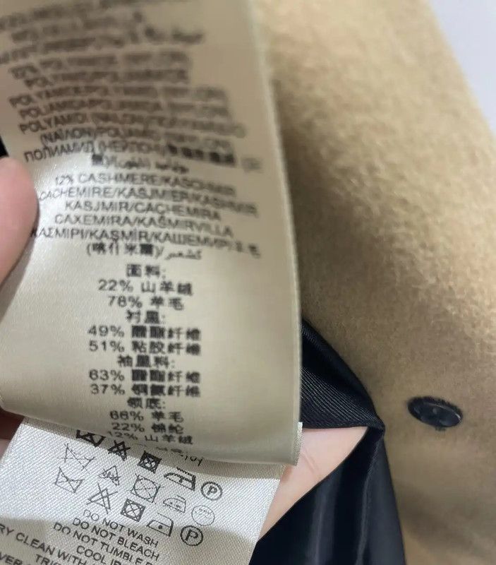 Burberry Burberry Women's Khaki Cashmere Coat Size S / US 4 / IT 40 - 4 Thumbnail