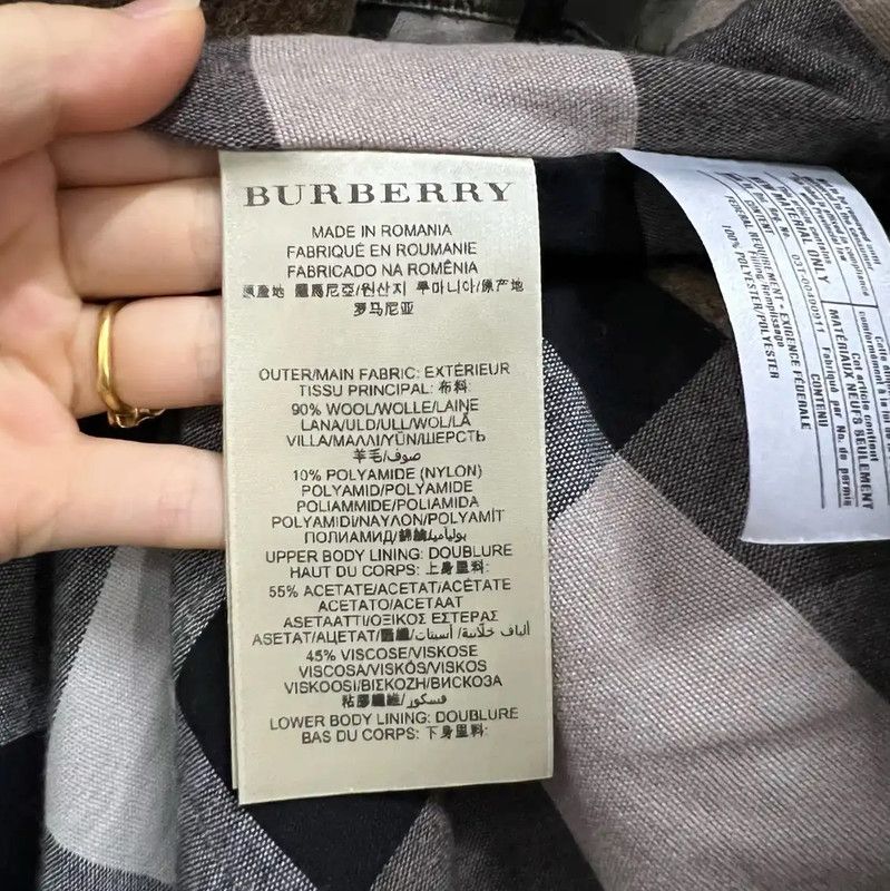 Burberry Burberry Brown Wool Spring Autumn Long Coat Size M / US 6-8 / IT 42-44 - 4 Thumbnail