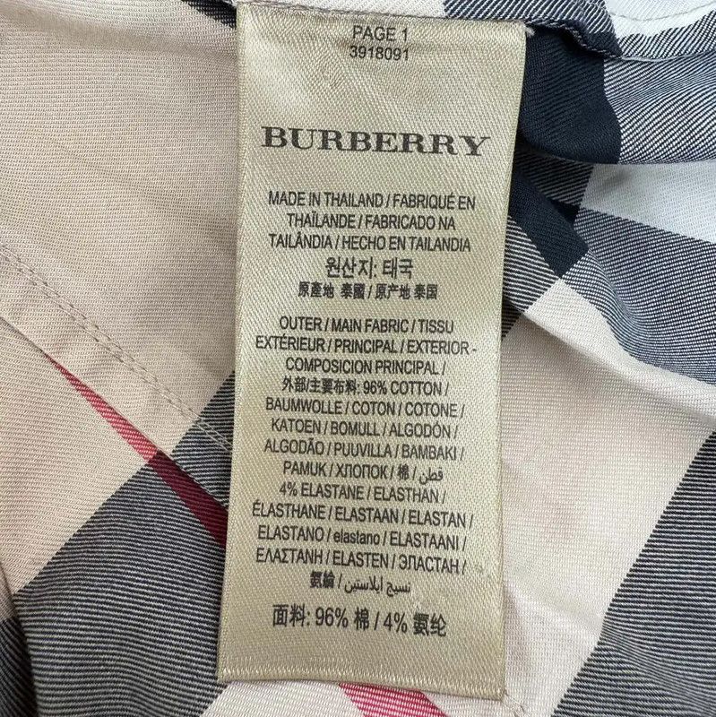 Burberry Burberry Color-Blocked Cotton Shirt for Women Size XS / US 0-2 / IT 36-38 - 4 Thumbnail
