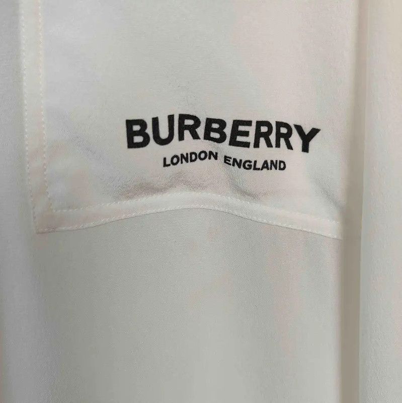 Burberry Burberry White Silk Women's Shirt Size L / US 10 / IT 46 - 6 Thumbnail