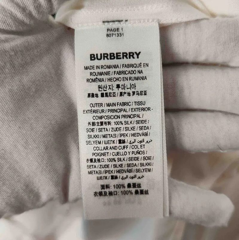 Burberry Burberry White Silk Women's Shirt Size L / US 10 / IT 46 - 5 Thumbnail