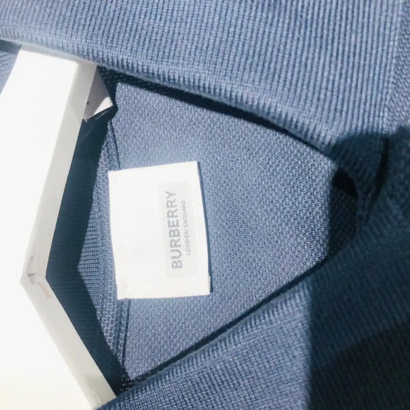 Burberry Burberry Women's Dark Blue Cotton Polo Shirt Size M / US 6-8 / IT 42-44 - 5 Thumbnail