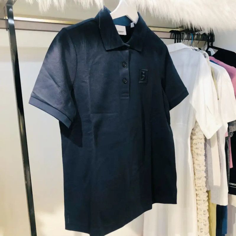 Burberry Burberry Women's Dark Blue Cotton Polo Shirt Size M / US 6-8 / IT 42-44 - 2 Thumbnail