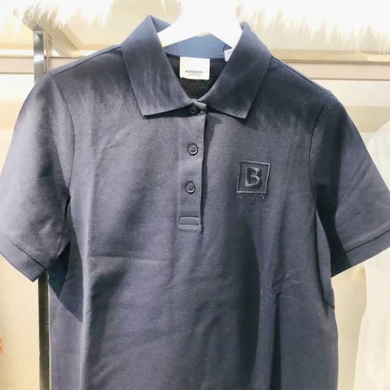 Burberry Burberry Women's Dark Blue Cotton Polo Shirt Size M / US 6-8 / IT 42-44 - 3 Thumbnail