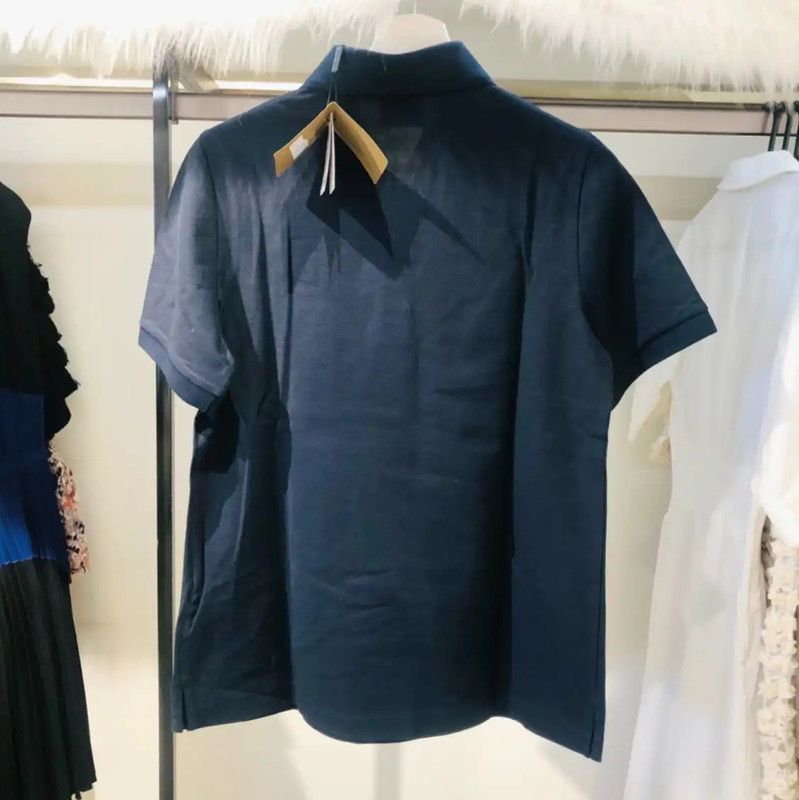 Burberry Burberry Women's Dark Blue Cotton Polo Shirt Size M / US 6-8 / IT 42-44 - 4 Thumbnail