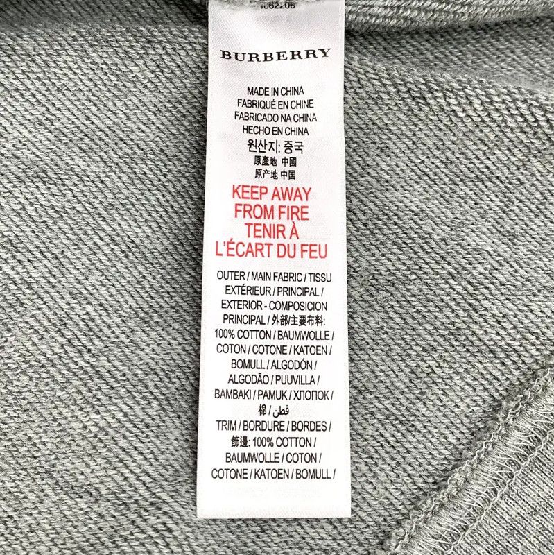 Burberry Burberry Gray Cotton Women's Jacket Size L / US 10 / IT 46 - 7 Thumbnail