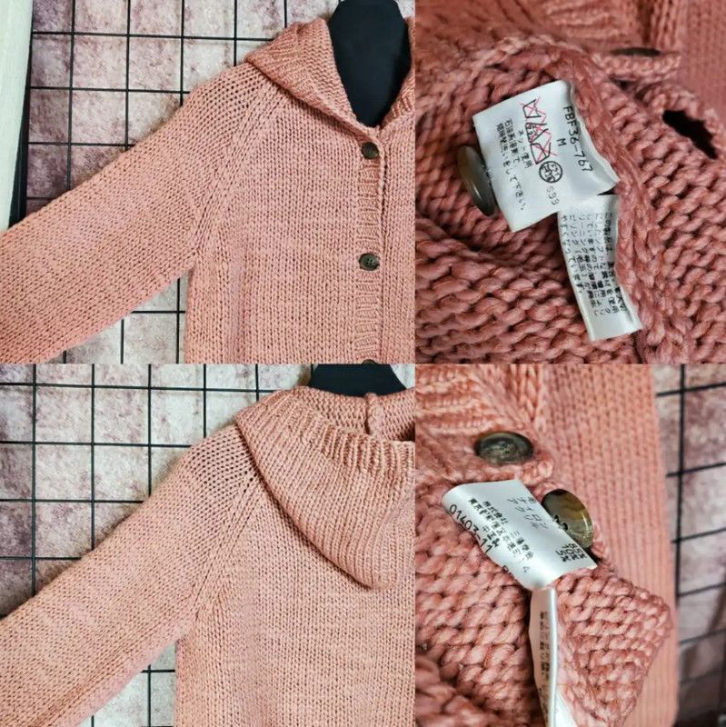 Burberry Burberry Spring Autumn Pink Wool Blend Cardigan Size M / US 6-8 / IT 42-44 - 4 Thumbnail