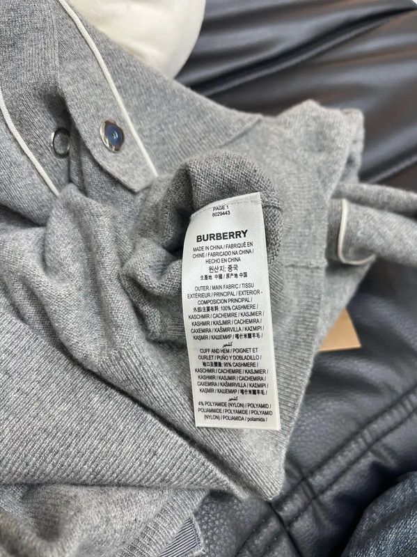Burberry Burberry Gray Wool Women's Long Sleeve Cardigan Size S / US 4 / IT 40 - 6 Thumbnail