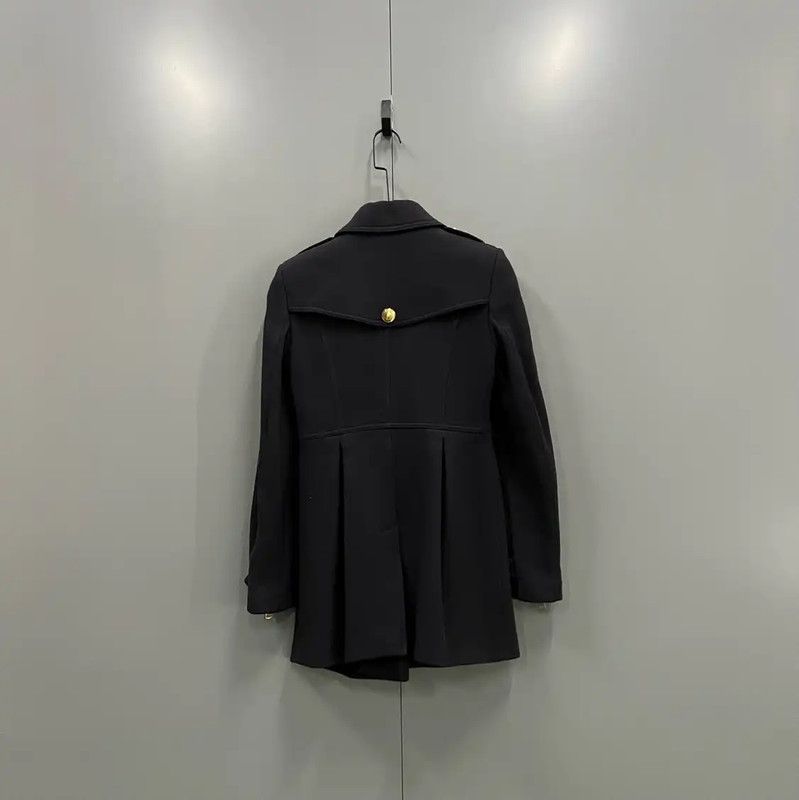 Burberry Burberry Women's Dark Blue Cotton Trench Coat Size ONE SIZE - 2 Thumbnail