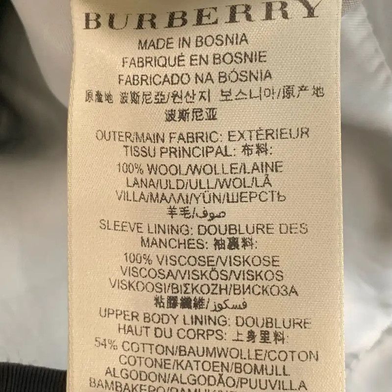 Burberry Burberry Gray Wool Women's Trench Coat Size S / US 4 / IT 40 - 6 Thumbnail